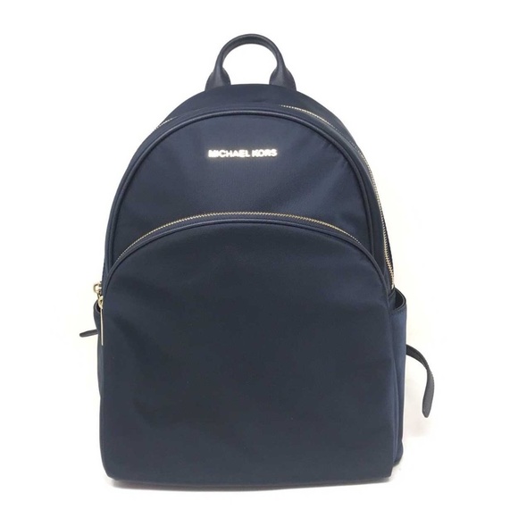 Michael Kors Handbags - Michael Kors Abbey Nylon Large Backpack Navy Bag